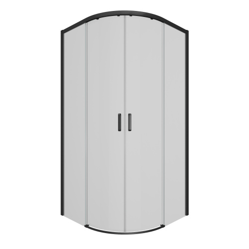 Душевой уголок Ambassador Queen Black 11011202Black 100х100 стекло прозрачное профиль черный без поддона